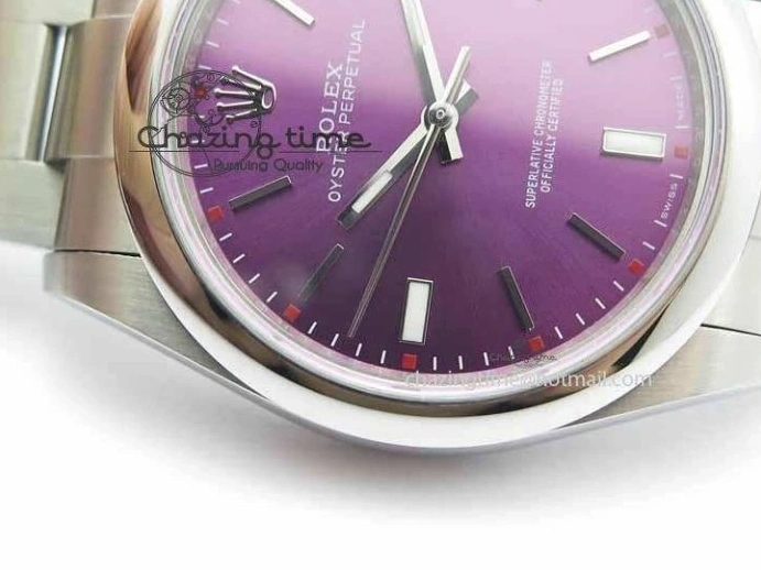 1224 HighQuality Oyster Perpetual 39mm 114300 BP Maker Best Edition Grape Dial On SS Bracelet A 3639